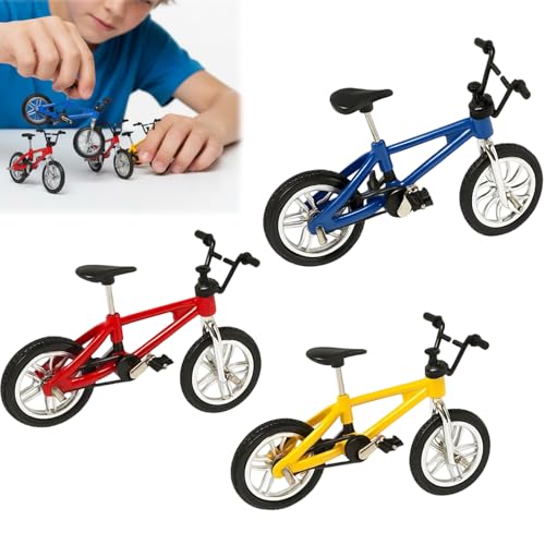 WORUIB Tech Deck BMX Finger Bike Toy Mini BMX Bike Models for Collectors Finger Mountain Bike with 10.5 x 7cm Size Perfect for Desk Display and Play