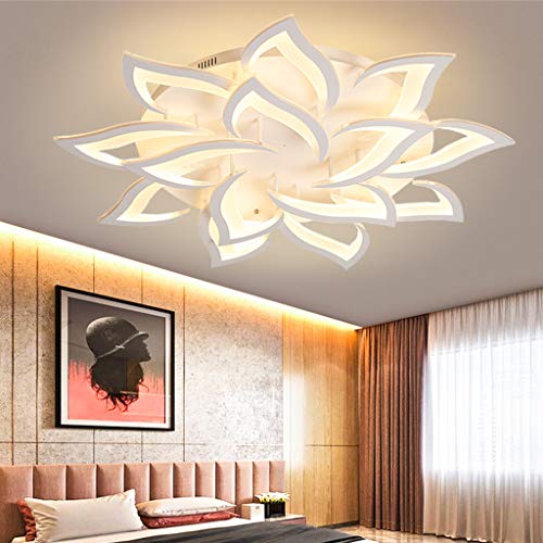 Plafonnier LED dimmable moderne de salon 100cm à 14 têtes avec télécommande - 2