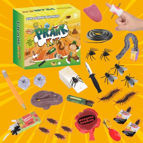 Prank Kit Funny Gag Gifts, Joke Box Ultimate Gift Set, Practical Jokes Perfect Party Favors 30 PCS Pranks for Kids Adults, April Fools Jokes Toys - Image 4