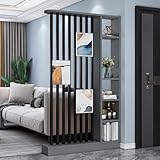 Moderner Wand-Raumteiler, Aufbewahrungsschrank, Bücherregal, Sichtschutz mit Regalen, temporäre Sichtschutzwand, Trennwand für Zuhause, Büro, Wohnheim