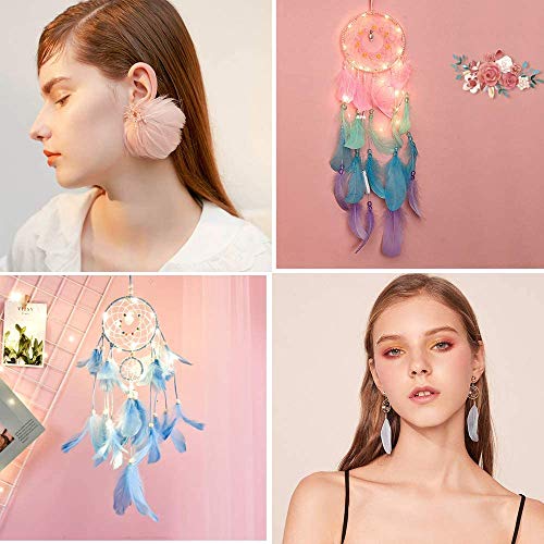 300Pcs Decor Feathers,Colorful Feathers For Diy Craft Wedding Home Party Decorations #TOP3