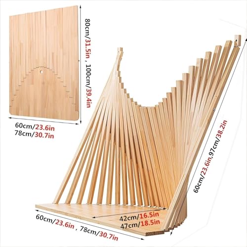 Table pliante murale en bois design moderne et finitions soignées - 4