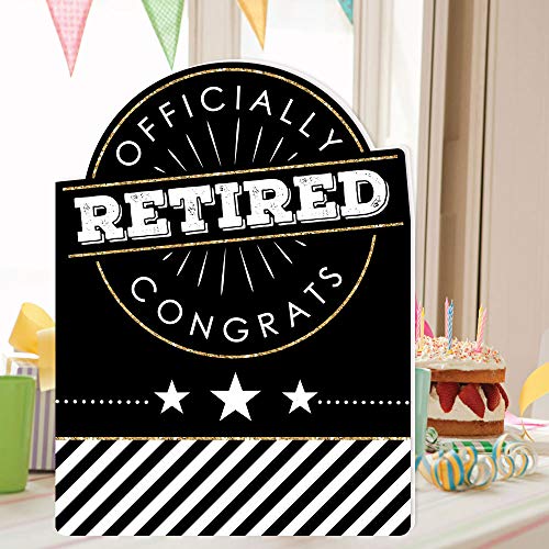 Big Dot Of Happiness Happy Retirement - Congratulations Giant Greeting Card - Big Shaped Jumborific Card - 16.5 X 22 Inches #TOP1