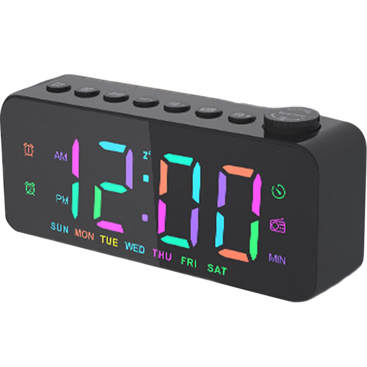 Digitaler Wecker mit LED Anzeige, USB Ausgang, Kunststoff, Schlafzimmer