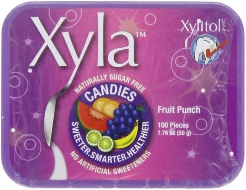Ricochet Mints with Xylitol, Fruit Punch, 100-Count Mints (Pack of 6)