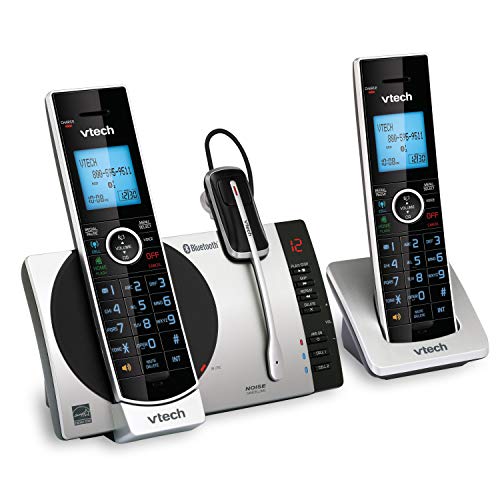 Teléfono inalámbrico VTech DS6771-3 negro y plateado miniatura 2
