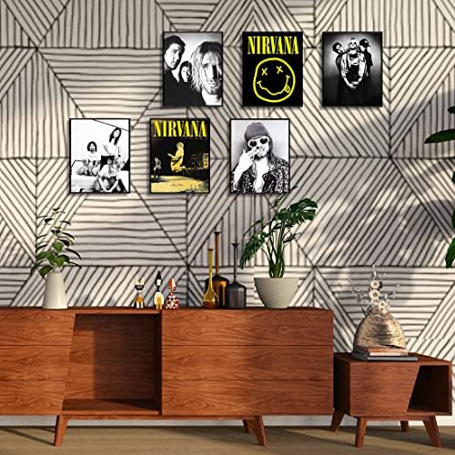 Doktor Nirvana Posters - 6 Sheets 8 x 10 Inches Frameless Music Retro Rock Home Decor Band Living Room Aesthetic Male Female Fans
