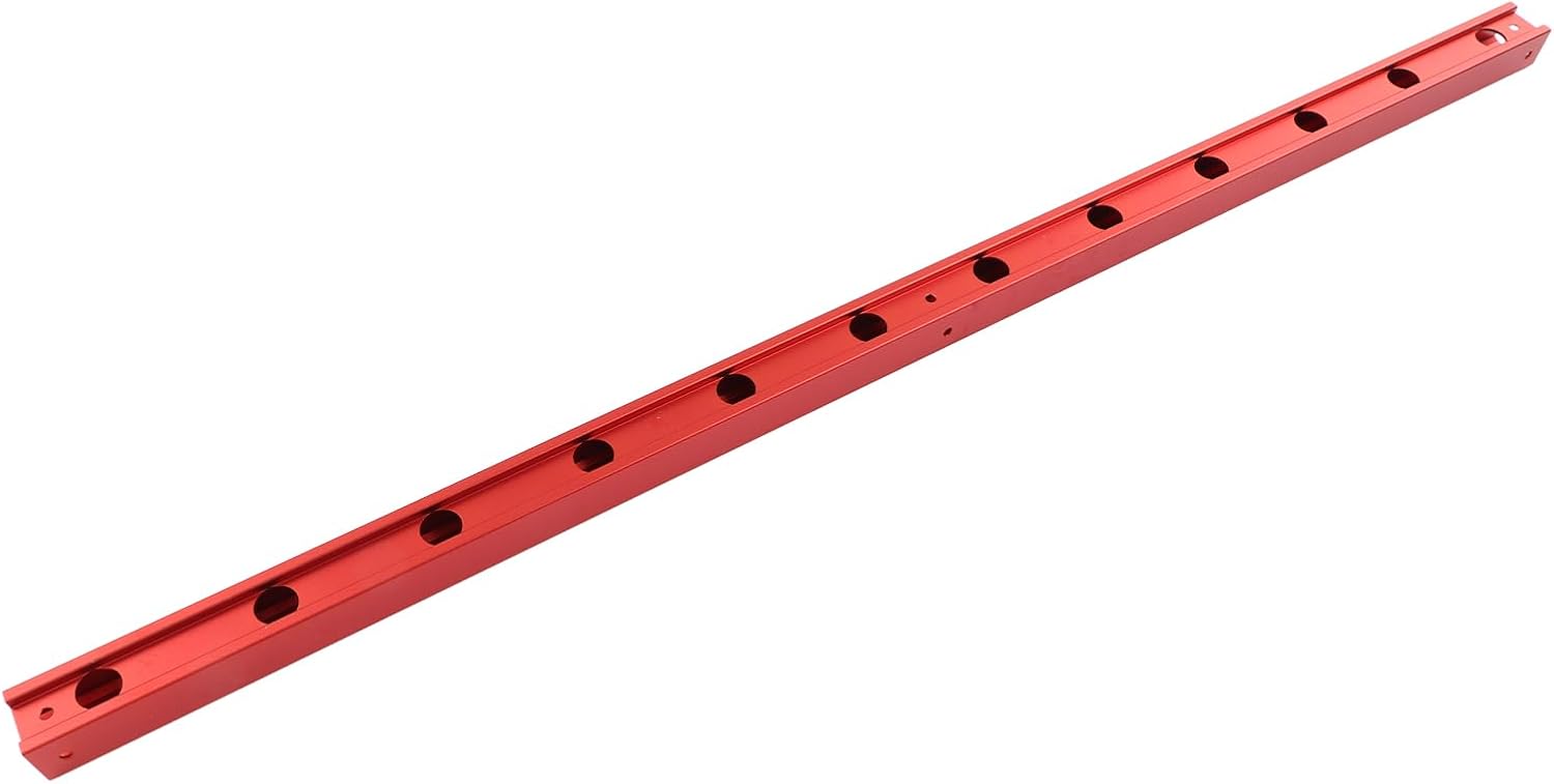 Double Cut Profile Universal T Track, Aluminum Alloy Extrusion, 37.4 Inch - Durable, Predrilled Mounting Holes, Ideal for Woodworking and DIY Projects