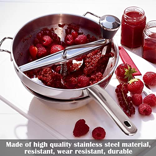 Lnq Luniqi Potato Ricer,Stainless Steel Potatoes Masher Manual Rotary Potato Presser Ricer For Tomato Sauce Applesauce Puree Mashed Potatoes Baby Food #TOP5