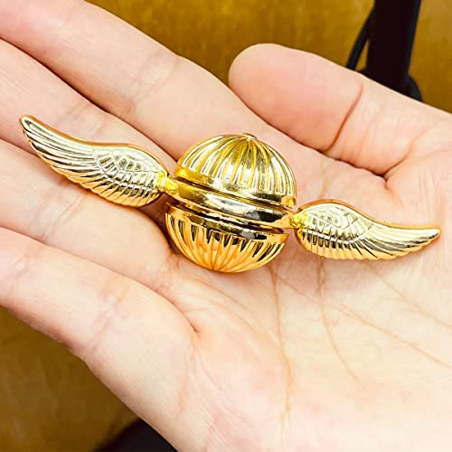 Image of Gold Fidget Spinner Magic Orb Anxiety Toys Stress Relief Reducer Fidget Hand Spinner Toy Finger Spinners Toy Focus Fidgeting Restless Novelty Gift for Adults Kids
