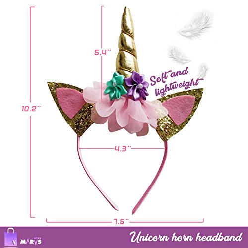 Encuentra la mejor selección de Diadema unicornio flores - los más vendidos. 24 Imagen adicional