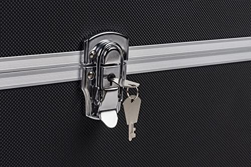 Kreher® Transportkoffer 100L - Robuster Werkzeugkoffer mit Aluminiumrahmen & ABS-Korpus, abschließbar, Metallverschlüsse, Neopren-Innenraum - Große Aufbewahrungsbox für Werkzeug, Kamera & Elektronik