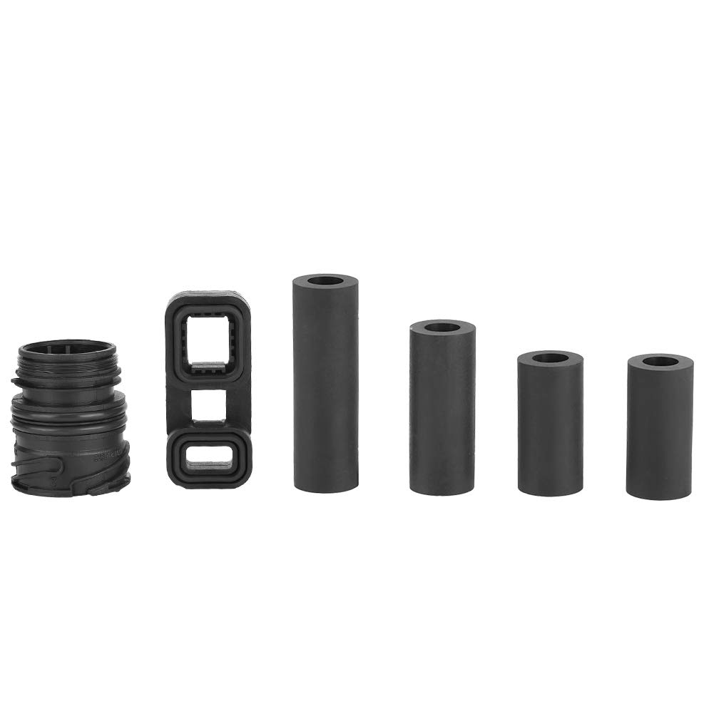 TBEST Kit de 6pcs de Funda de Cuerpo de Válvula de Batería, Conector, Bloque de Goma, Tapón de Tubo de Aceite