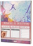 Mein Einzigartiges XXL Checklistenbuch: 122 A4-Seiten, Softcover, Register uvm. / Für To Do\'s und Listen / PR501 „Goalsetting“