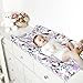 HNHUAMING Changing Pad Cover, Ultra Soft Breathable Diaper Baby Changing Table Covers for Girls & Boys, 32 X 16 Inches Stretchy Fitted Changing Pad Sheets for Changing Pads Liners, Purple Floral