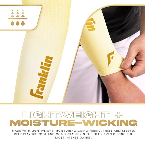 Franklin Sports Baseball Arm Sleeves - Baseball + Softball Arm Compression Sleeves for Men + Women - Multiple Sizes + Colors4