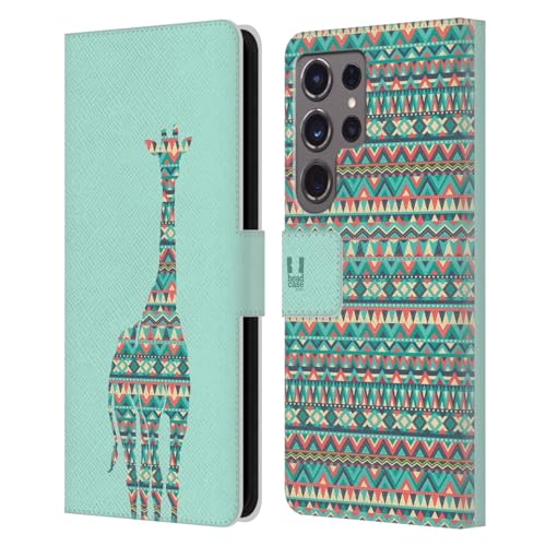 Funda de cuero tipo libro con jirafa protectora Samsung Galaxy S24 Ultra 5G 1