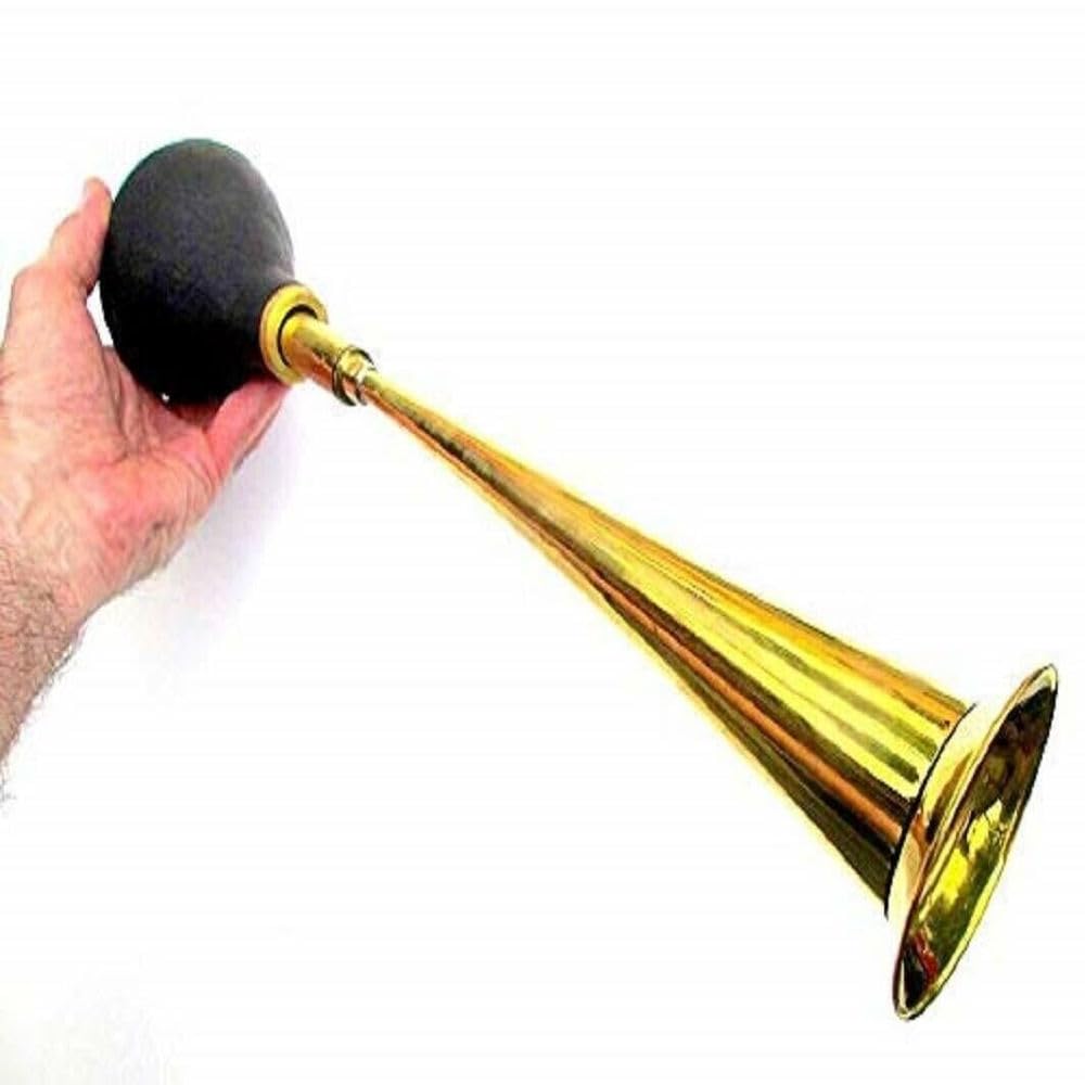 Meenakshi Handicrafts Emporium- Brass Classic Decorative 13" Taxi Horn