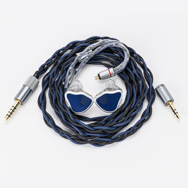 Image of Moondrop X Crinacle Silicon Earphone 1DD+2BA+2MEMS Tribrid IEMs with 0.78mm 2-pin Universal Interchangeable Cable