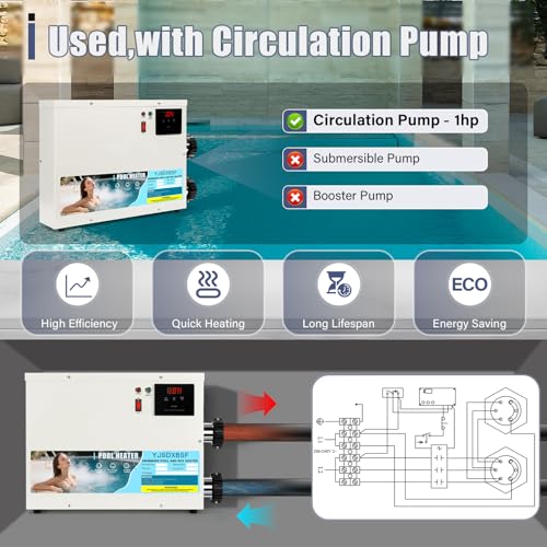 18KW 220V-240V Pool Heater for Above Ground Pools, Hot Tubs & Spas by YJSDXBSF - Image 7