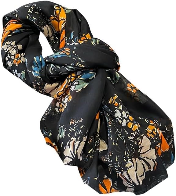[XSDIAQG] レディース ロング 軽量 ショール ビーチタオル スカーフ プリント 花柄 ラップ