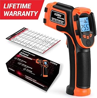 Kizen LaserPro LP300 Infrared Thermometer Non-Contact Digital Laser Temperature Gun with LCD Display