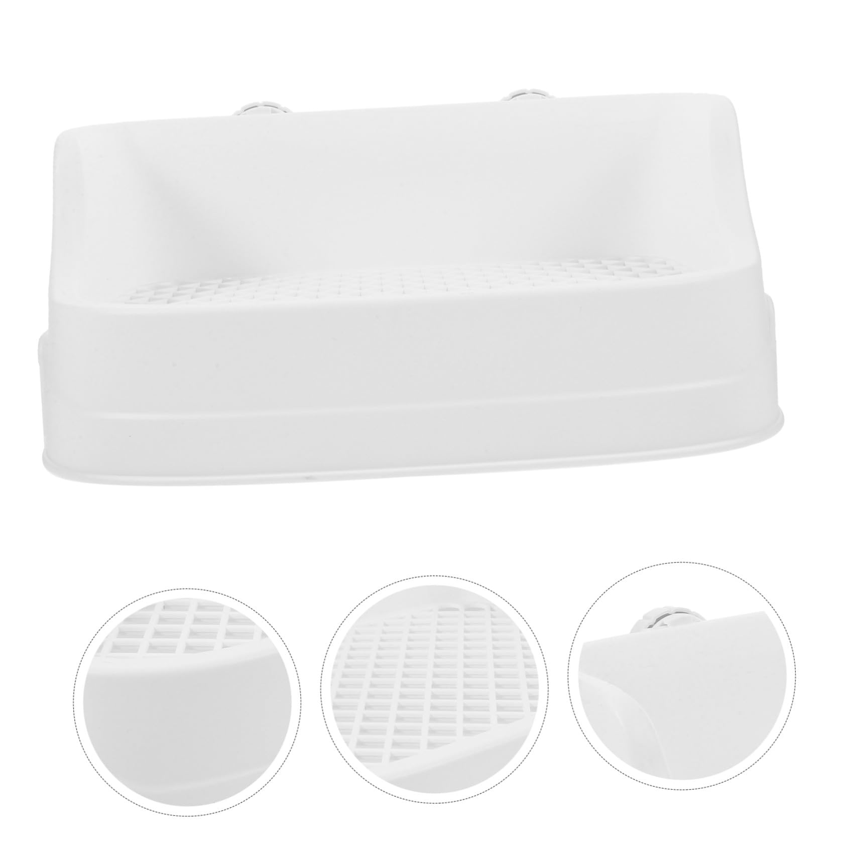 UPKOCH Bac à Litière pour Lapin et Petits Animaux Plastique Toilette Cage Intérieure Litière Amovible Entrée Basse pour Cochon Hamster et Chinchilla