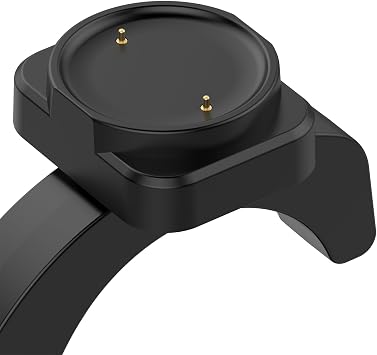 Charger Stand for Amazfit Bip 6 / Active 2 / Active 2 Square, Replacement C-Shaped Charging Dock Compatible with Amazfit Bip 6, Active 2, Active2 Square Charger (Black)