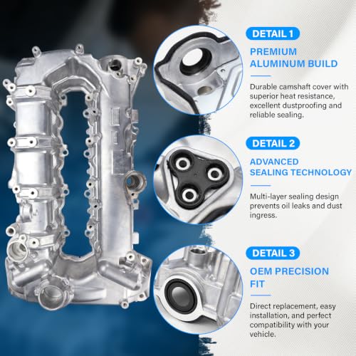 FEXON Aluminum Engine Valve Cover with Gasket for Chevy Cruze Malibu Trax by FEXON - Used condition - Image 4