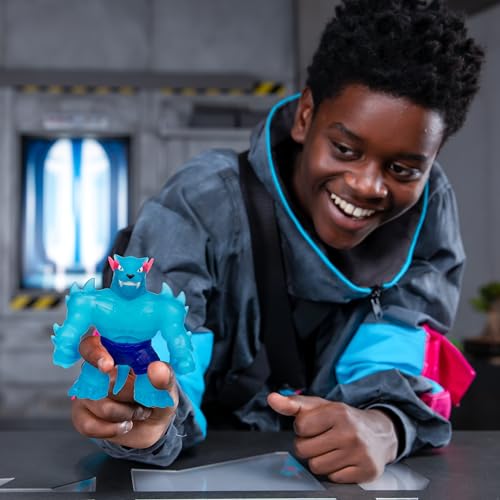 MrBeast Lab – dehnbarer Iconic Panther der Heroes of GOO JIT Zu; Drücke und dehne den Panther von MrBeast bis zu 3X in Seiner Größe; Sammle alle 3 Figuren; Iconic, Hypercharged und Legendary Panther