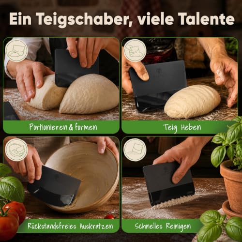 Foto von Edelfeld Teigkarte Antihaft [2er Set] – Flexibler Teigschaber zum Backen