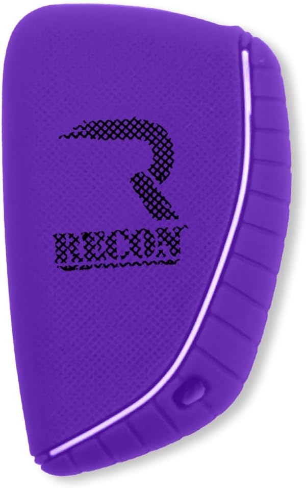 RECON Fits 22-25 GMC Sierra 1500, 2500, 3500 & 22-25 Chevy Silverado 1500, 2500, 3500 100% Silicone Rubber Rugged Key Fob Protection Cover Premium Quality 5 Button (Purple)