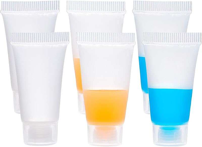 BENECREAT Tubos plásticos transparentes e reutilizáveis de 5 mL para cosméticos, Pacote com 30