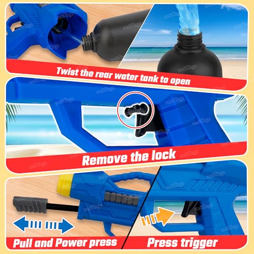 Image of Zest 4 Toyz Holi Pichkari Water Gun for Kids High Pressure Pump Action Water Gun with Holi Combo 100 Balloons and 1 Pkt Holi Color for Holi Summer Outdoor Fun for Boys and Girls- Assorted