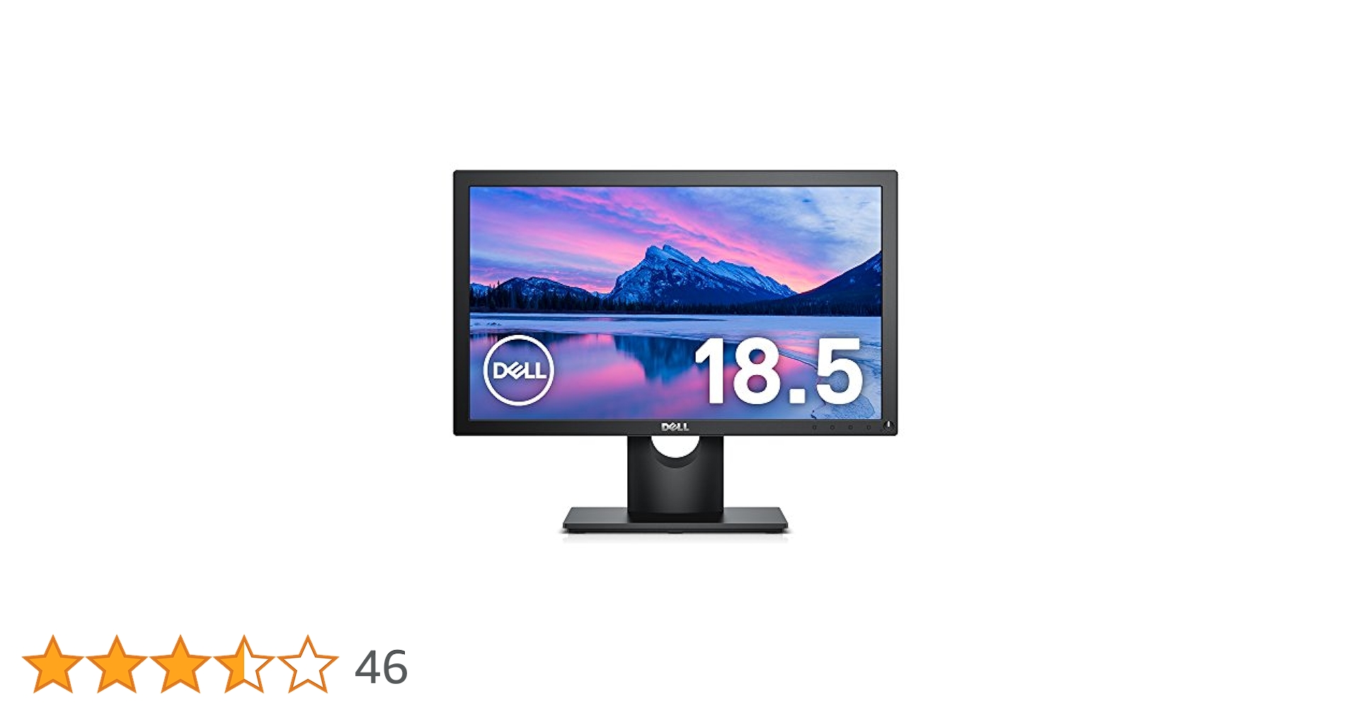 DELL - DELL モニター　E1916H (K) [18.5インチ ブラック] Amazon.co.jp: Dell モニター 18.5インチ E1916H(3年間交換保証