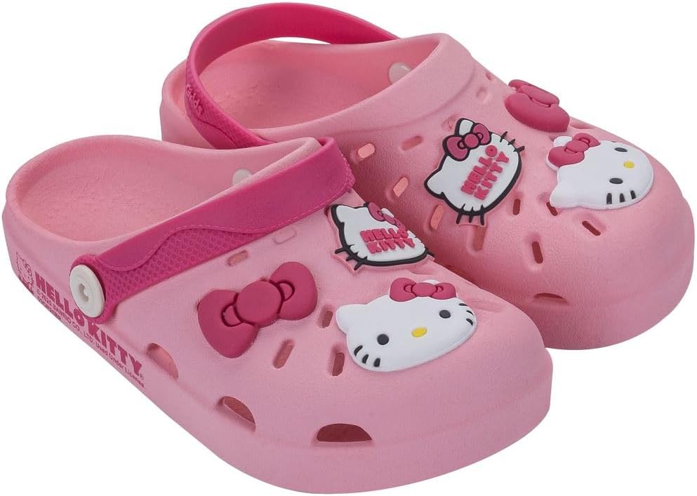 Sandália Infantil Menina Babuch Grendene Kids Hello Kitty Rosa