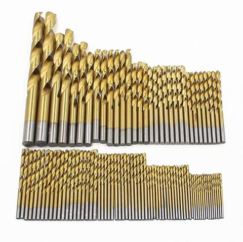 Juego de brocas Abridor de orificios Juego de brocas helicoidales HSS 1.5-10 mm Superficie recubierta de titanio Brocas de perforación de 118 grados for carpintería (Color : 99pcs Opp bag pack