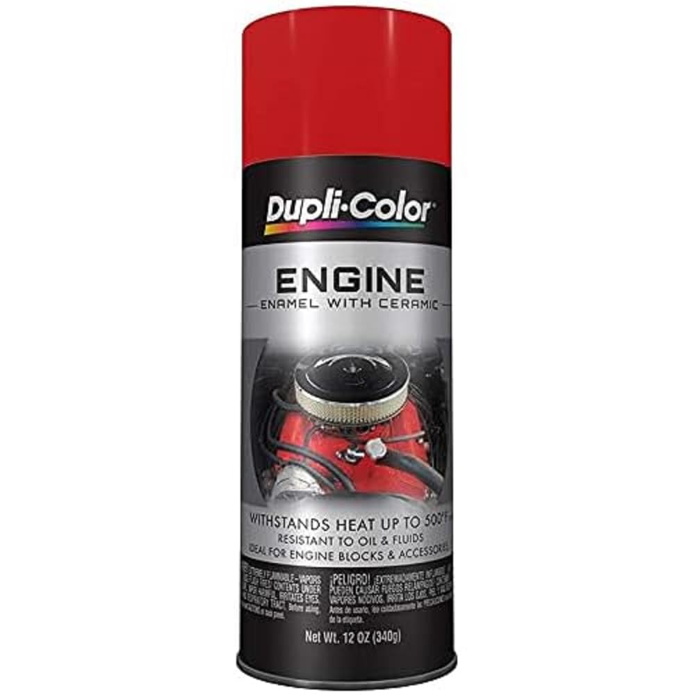 Dupli-Color CDE1620 Engine Paint with Ceramic, Chevrolet Orange, 12 Ounce, 1 (Non-Carb Compliant) — view 12