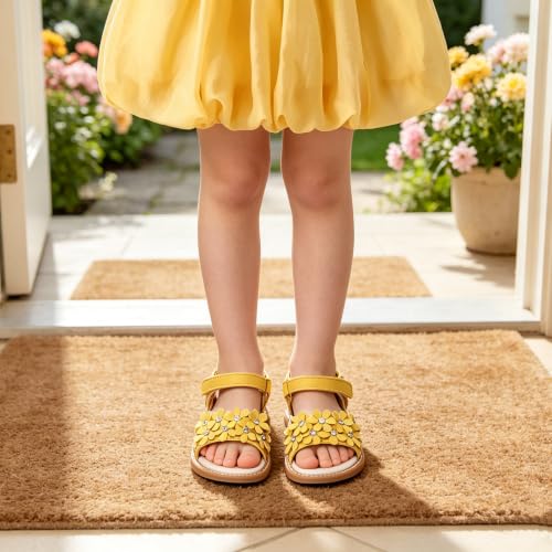 Image of Kiderence Toddler Flower Girl Sandals Open Toe Dress Shoes Wedding Party