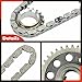 A-Premium 3PCS Engine Timing Chain Kit W/Sprocket Compatible with Ford, Mazda & Mercury - Taurus 1999-2007, Ranger 1999-2008, Windstar 1999-2000, B3000 1999-2008, Sable 1999-2005 - V6 3.0L