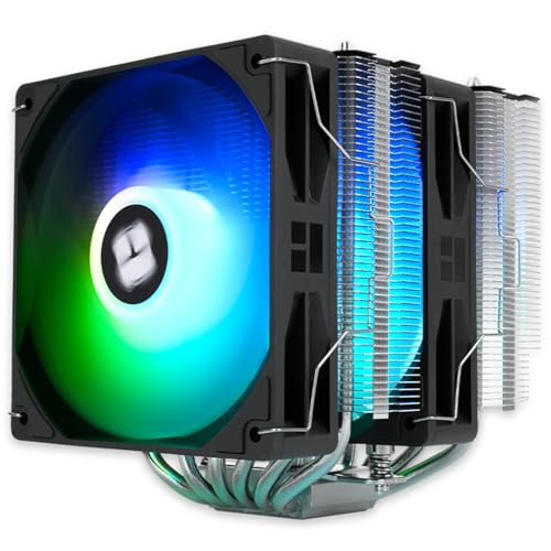 Peerless Assassin 120 SE ARGB V2 – Dual‑Tower 120mm CPU Air Cooler, 6 × 6 mm Heat Pipes (AGHP GEN 5.0), 1850 RPM PWM Fans, Compatible with Intel LGA1851/1700/115X/1200 & AMD AM4/AM5
