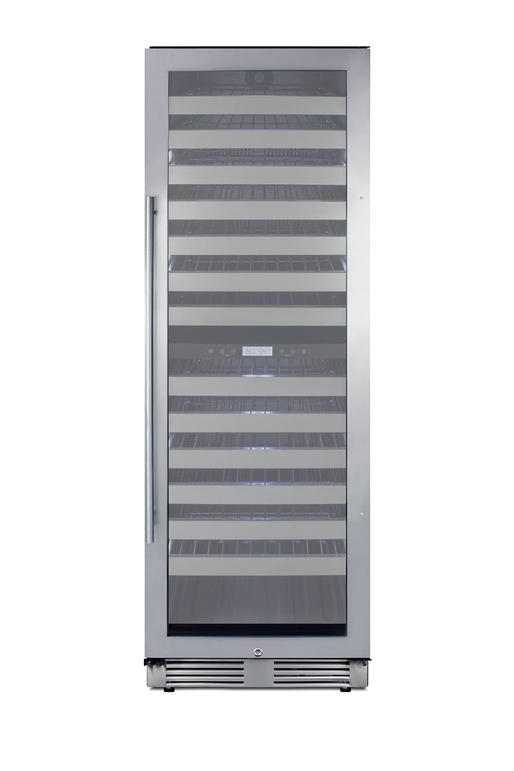 Summit 24” Wine Cellar, 163 Bottle Capacity, Dual Zone Wine Cellar, Stainless Steel - SWCP2163