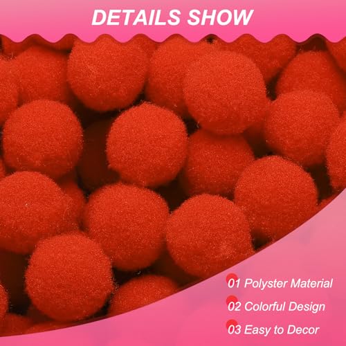 Mini Pompons PATIKIL pour Finitions Vêtements et Arts DIY - 4