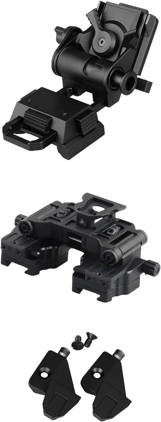 YSS PVS 14 Binocular Bridge Mount Modular Interface NVG Mount Adapter with AN/PVS-14 Dovetail Shoe and L4G24 Helmet Mount Suitable Monocular/Binocular Night Vision Goggles Aluminum Hollow Design