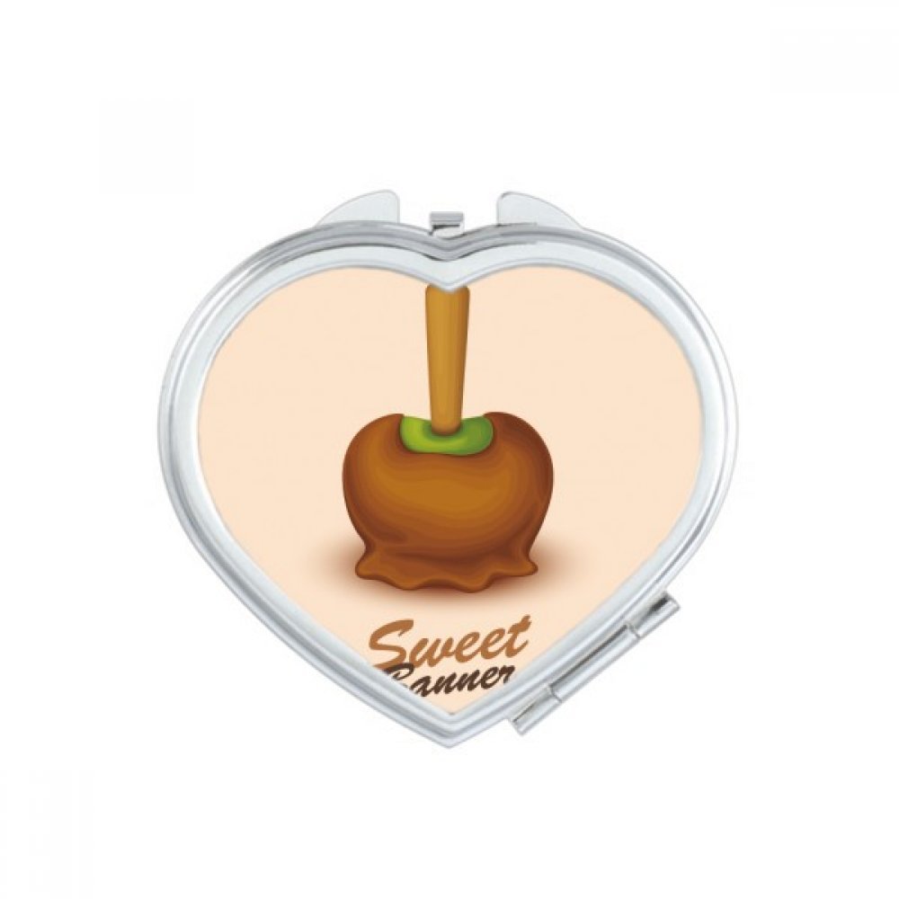 Miroir de poche compact de maquillage mignon portable crème glacée
