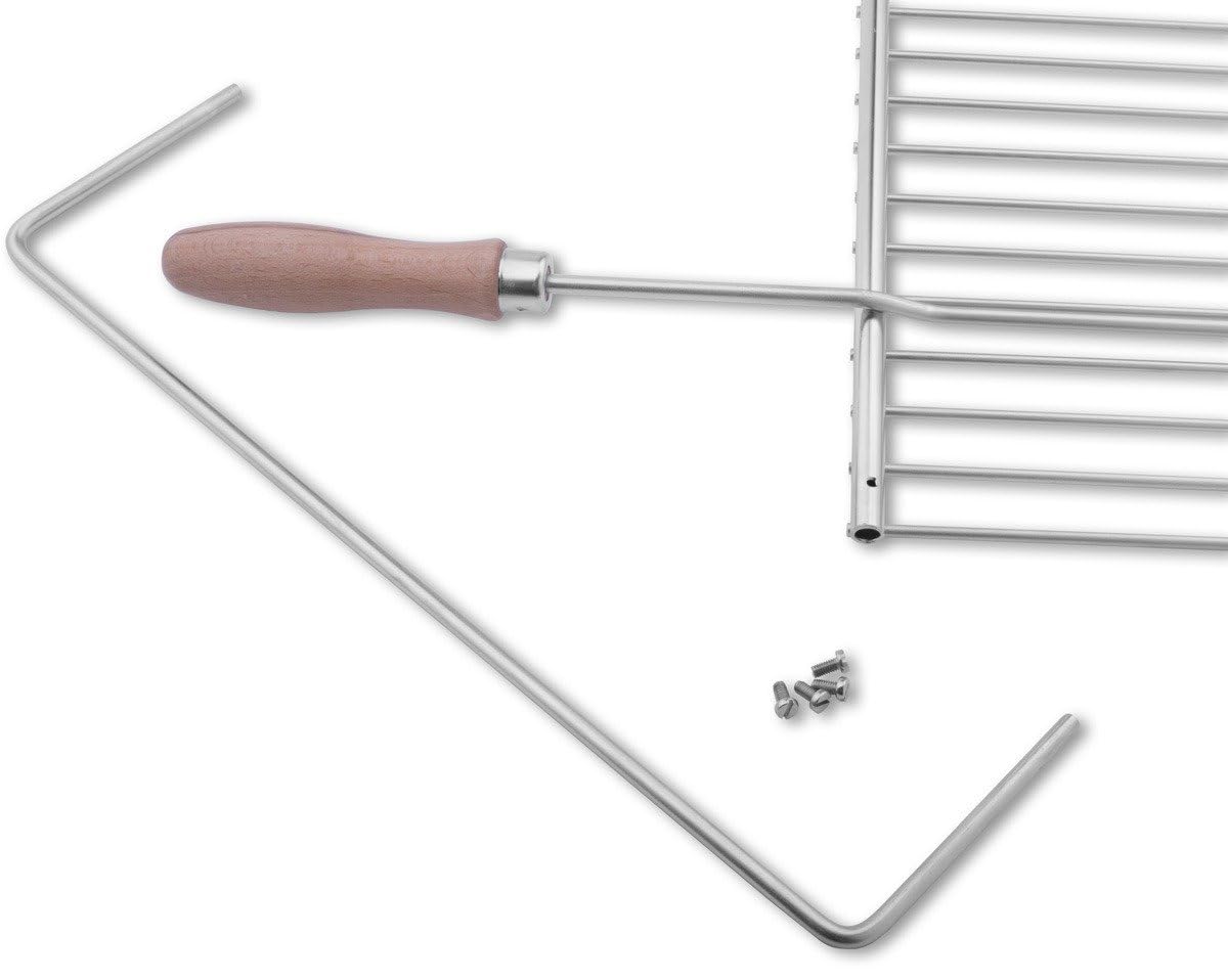 Grille Barbecue INOX réglable 50–70 × 37 cm avec poignées
