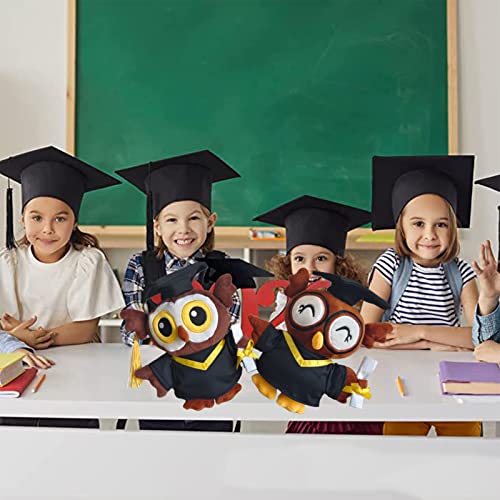2023 Graduation Plush Stuffed Animal Owl With Graduation Cap, Diploma, Graduation Gift In Graduation Dress 8.7 Inch (Set Of 2) (Large) #TOP5