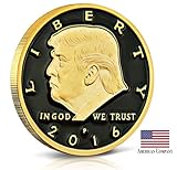F&M Authentic Original Eagle Mint Election Year Limited Edition 24K Plated Donald Trump Coin with Certification Card