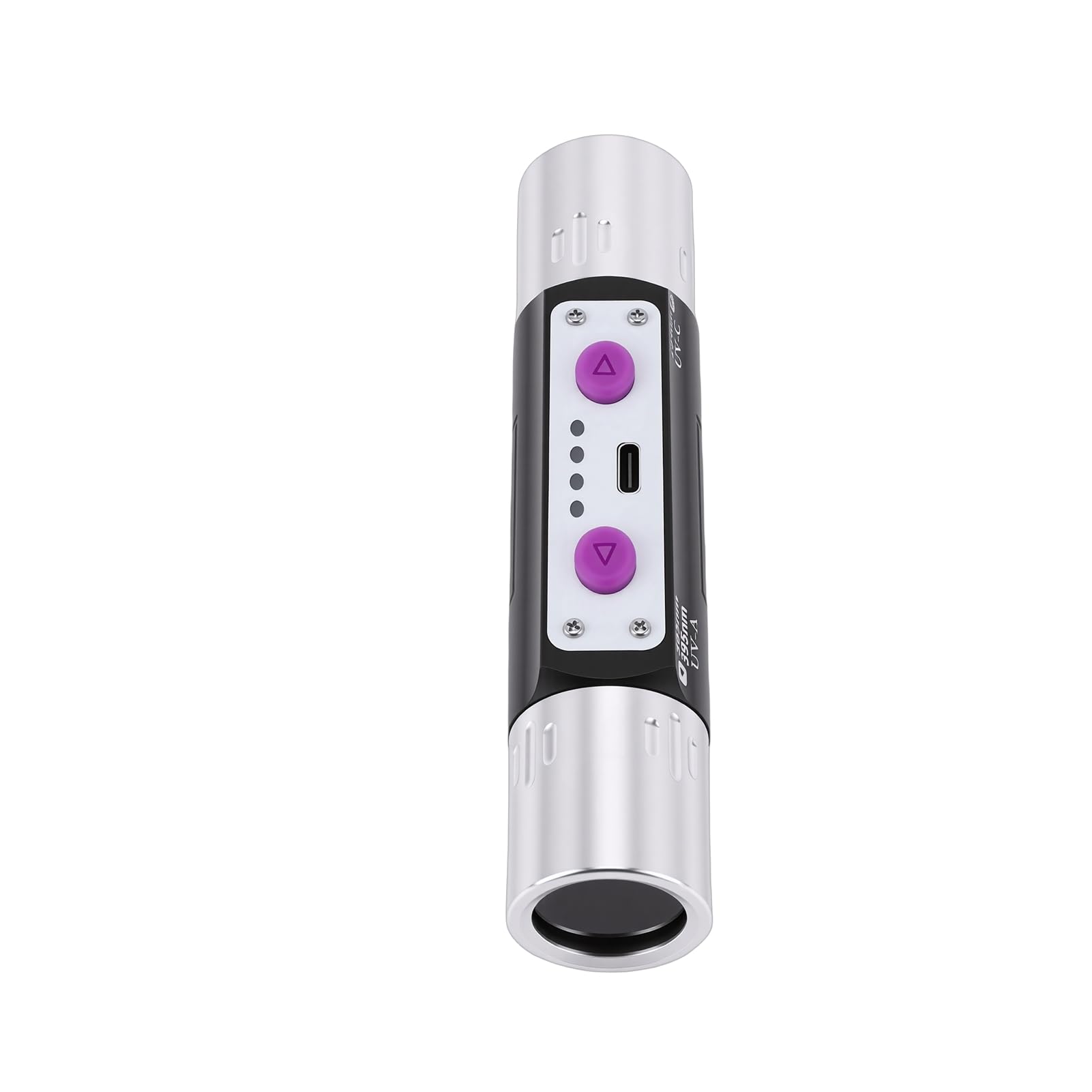 FILFEEL Lampe de Poche à Lumière Violette – Détecteur à Double Tête Rechargeable 3 W avec Longueurs d'onde 254 Nm + 365 Nm + 395 pour la Détection de Contrefaçon de Billets de Banque, l'évaluation,