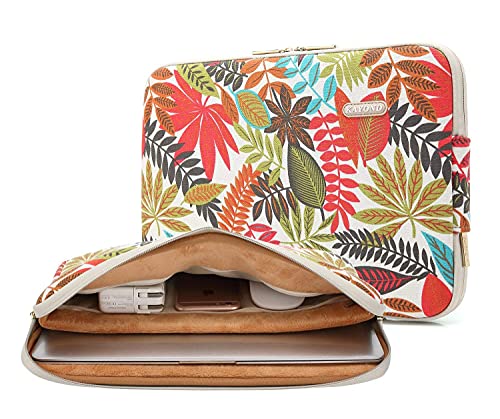 Funda para portátil de 13" Kayond Forest funda blanca para trabajar en cafeterías y viajar